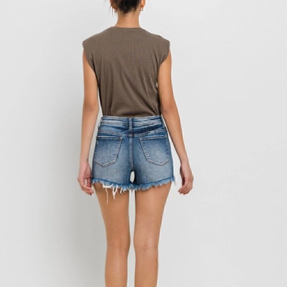 24. Vervet High Rise Denim Shorts - Picture 2 of 3